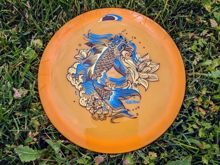 Disc with stamping error and foil on the rim