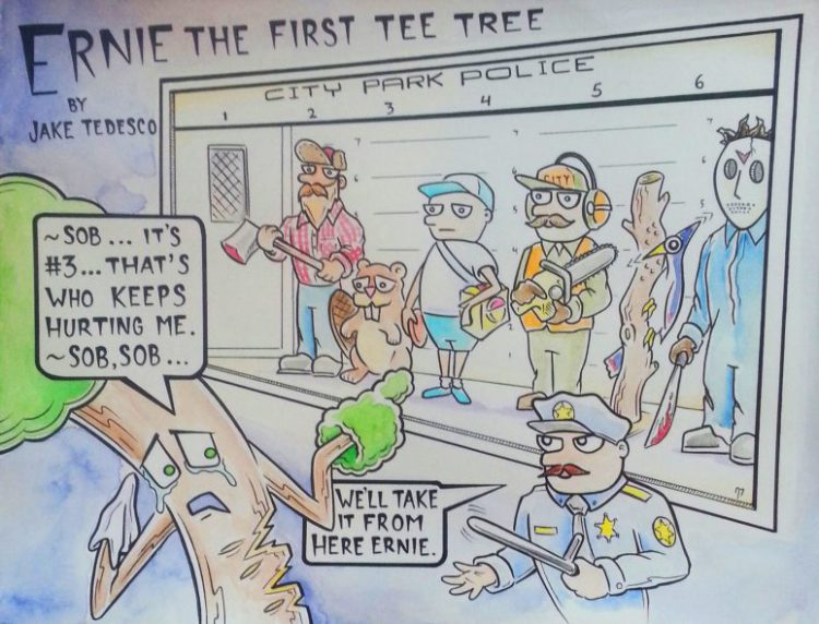Ernie The First Tree Tee Disc Golf Comic 11