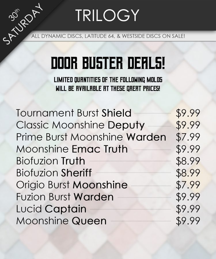 Trilogy Black Friday Doorbusters