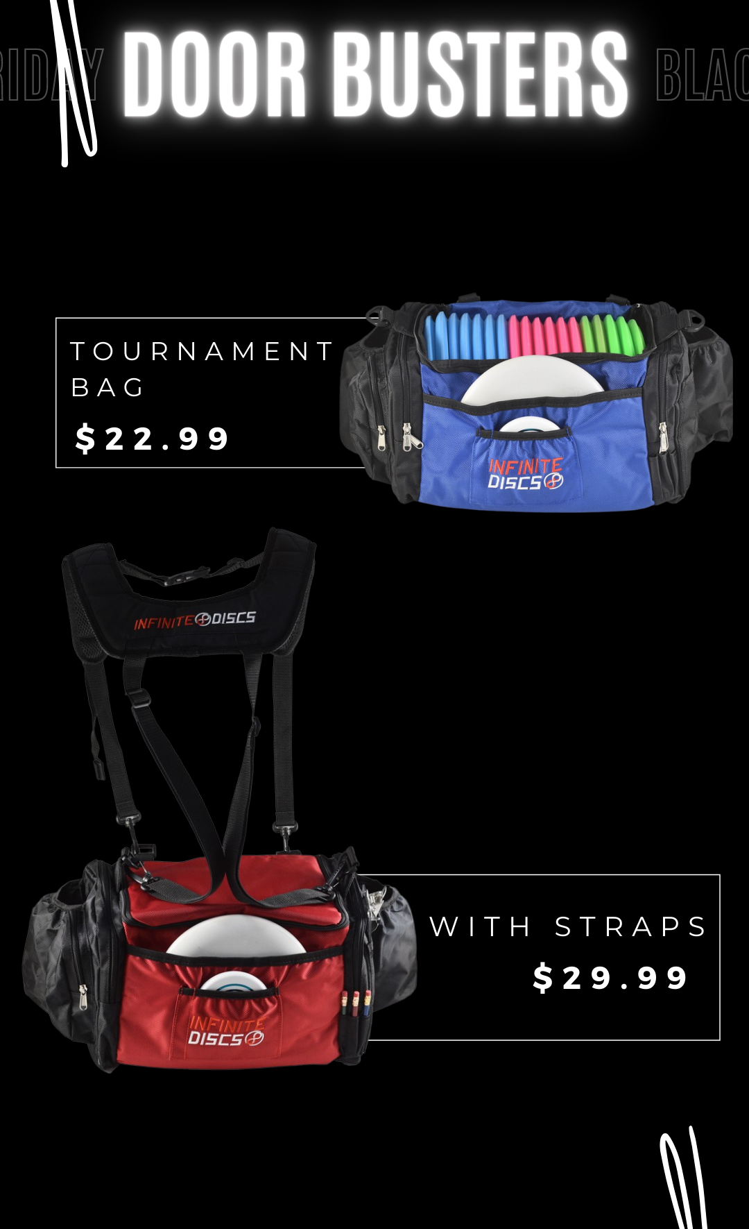 Discount prices on disc golf bags