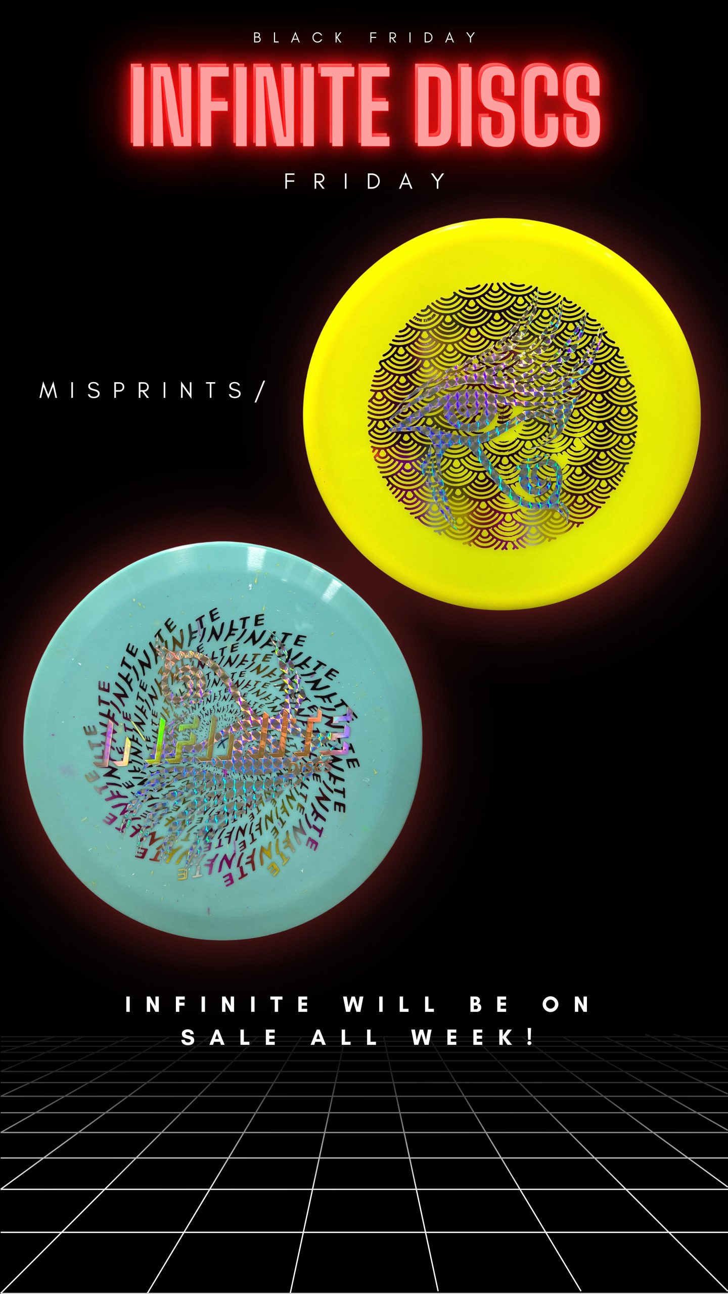 Misprint Discs on sale Black Friday through Cyber Monday