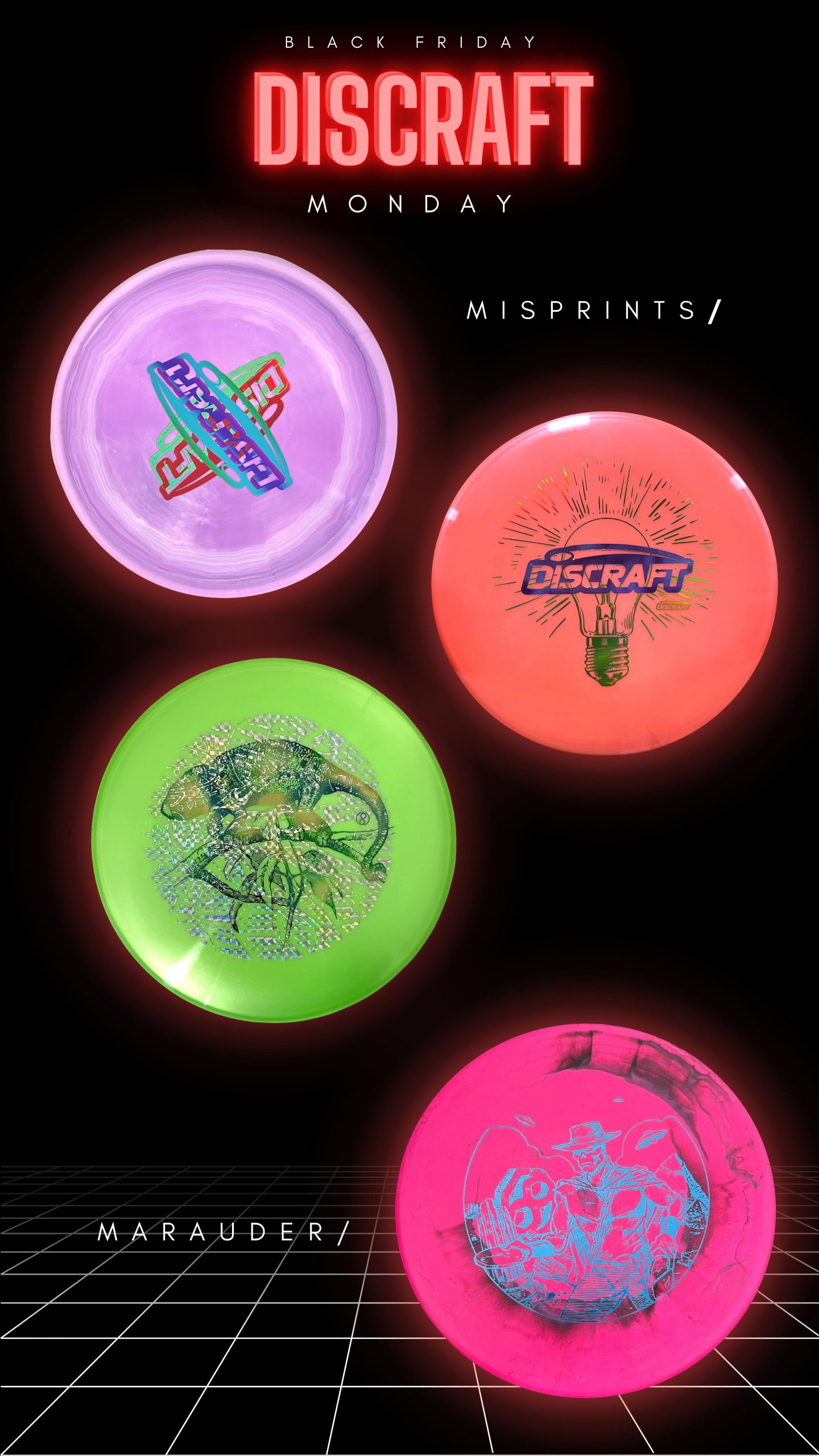 Discraft Cyber Monday Misprint and special edition Marauder stamp