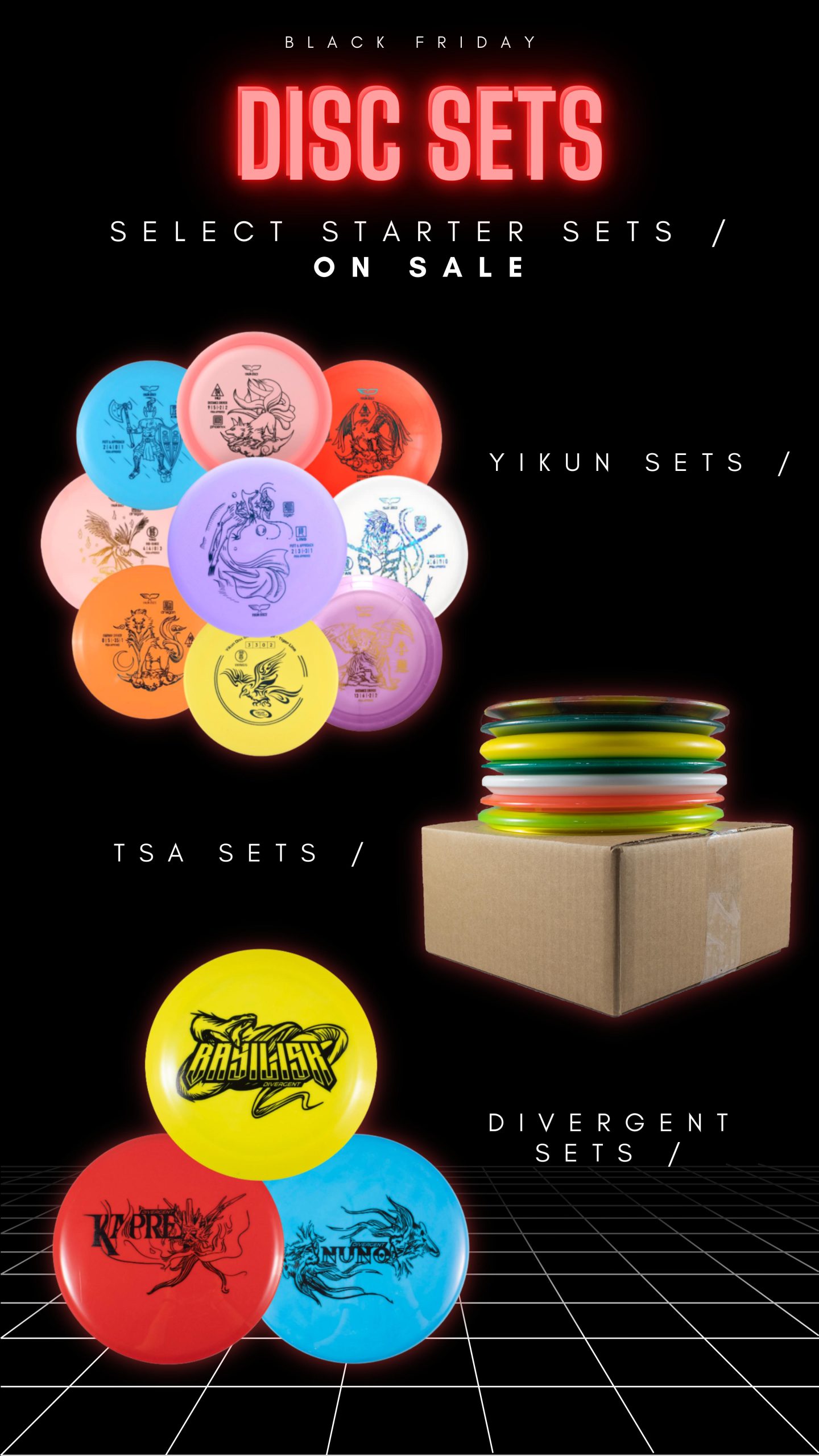 Black Friday Disc Golf Set Sales Ad