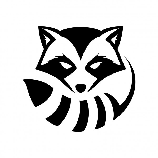 Trash Panda Racoon Logo