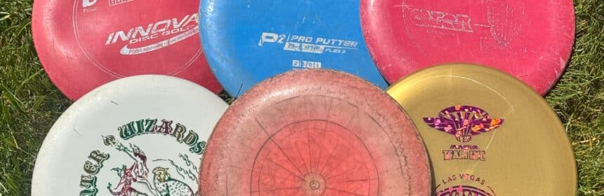 pile of approach putter disc golf discs