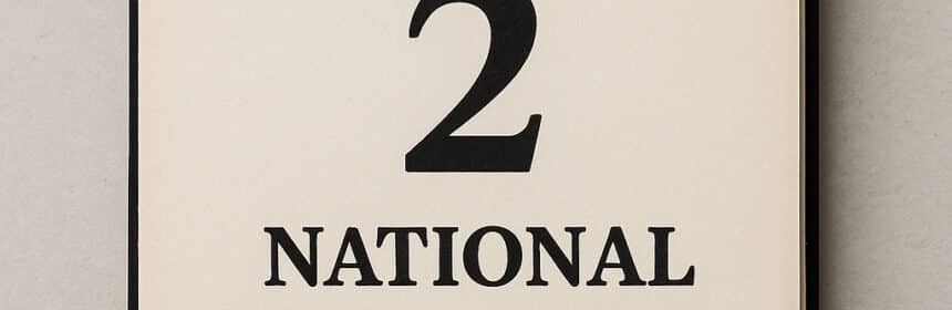 Calendar showing August 2 and the words 'National Disc Golf Day'