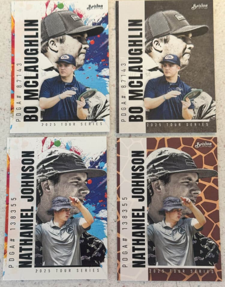 base and parallel disc golf cards