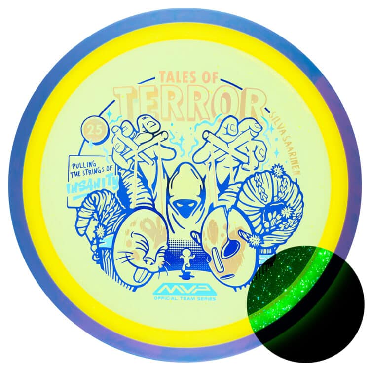 Silva Saarinen Pulling the Strings of Insanity Halloween stamp disc golf disc
