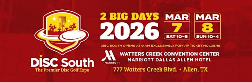 The Disc South Expo banner
