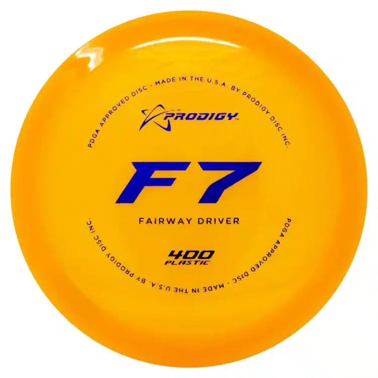 A Prodigy F7 disc golf disc