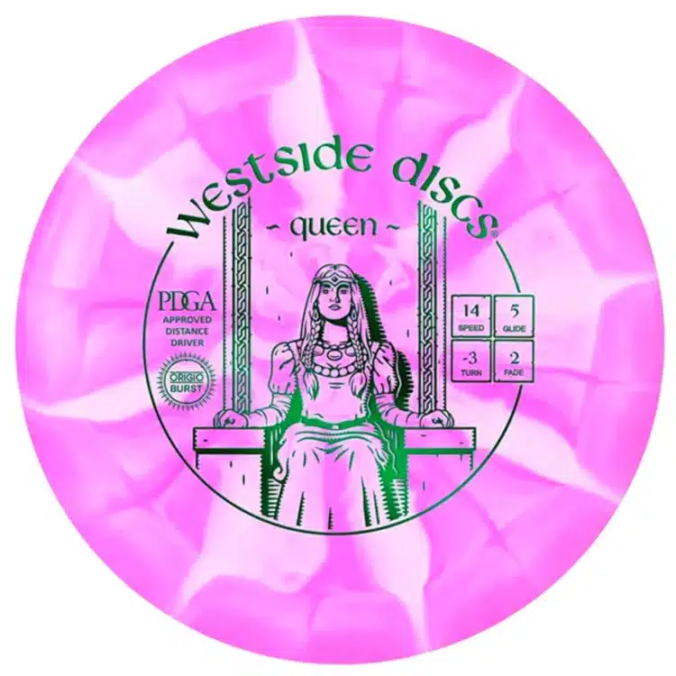 A Westside Discs Queen disc golf disc