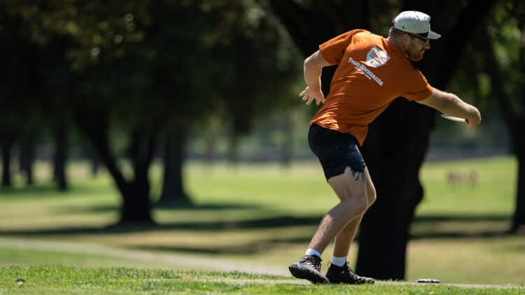 a professional disc golfer