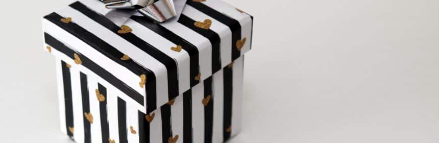 A gift that is wrapped up.
