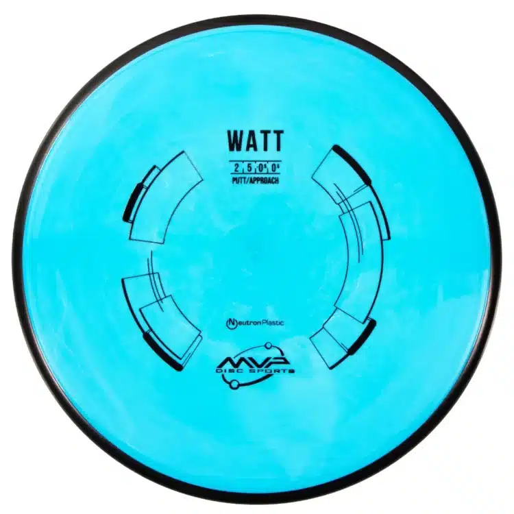 An MVP Watt disc golf disc